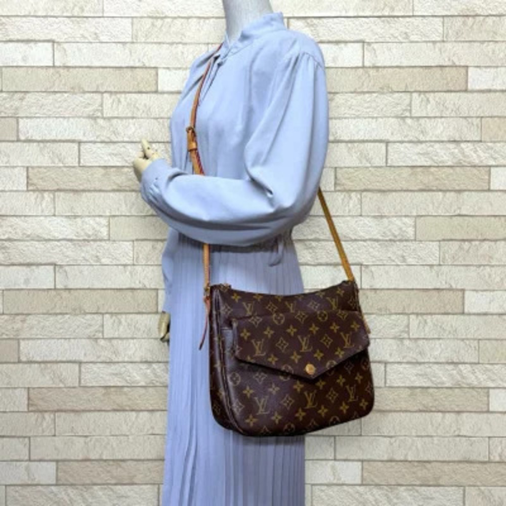 Louis Vuitton Monogram Mabillon Canvas Brown Shoulder Bag Brown